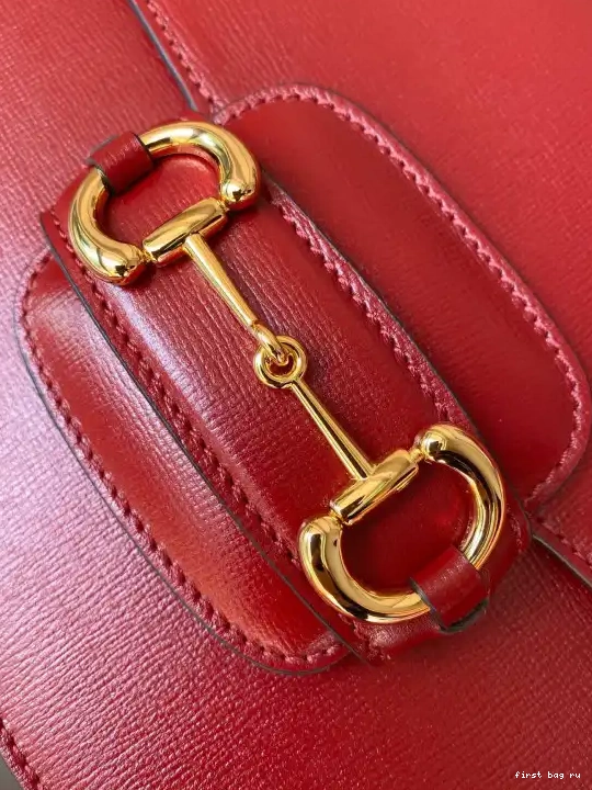 First bag ru 1955 shoulder Horsebit GUCCI bag 0624